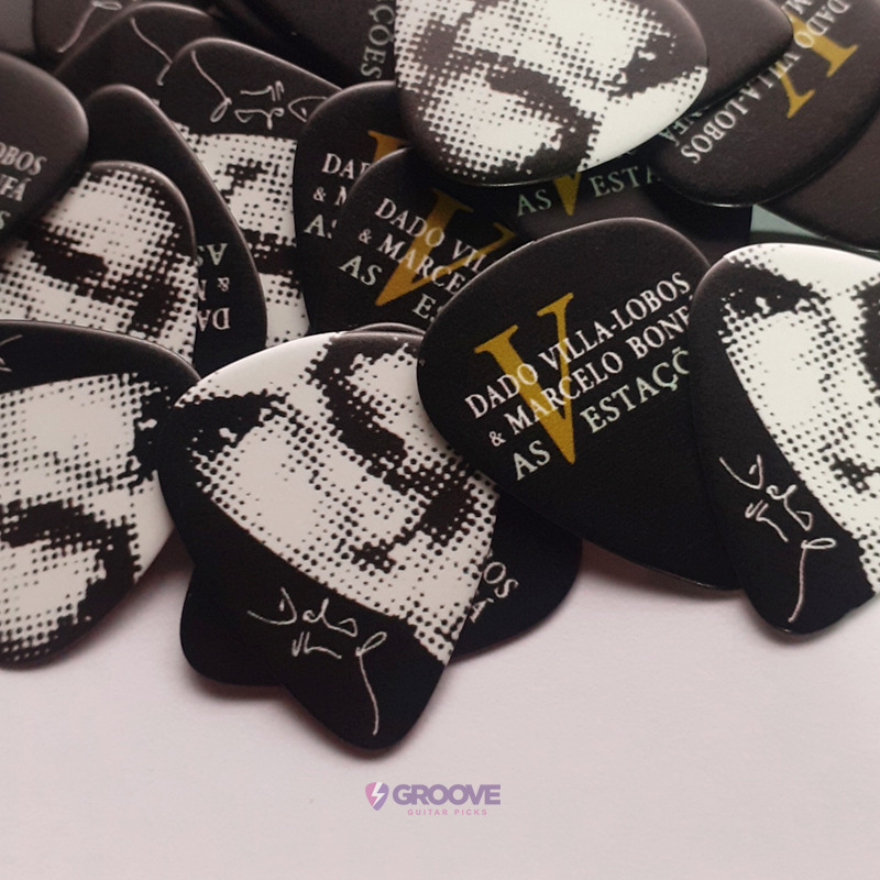 Palhetas de Guitarra Personalizadas para o músico Dado Villa-Lobos